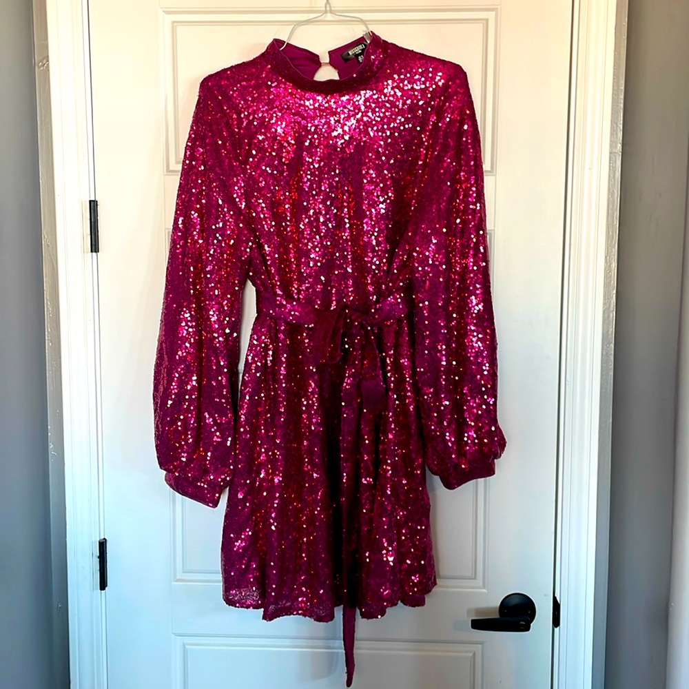 Sequined Pink Dress